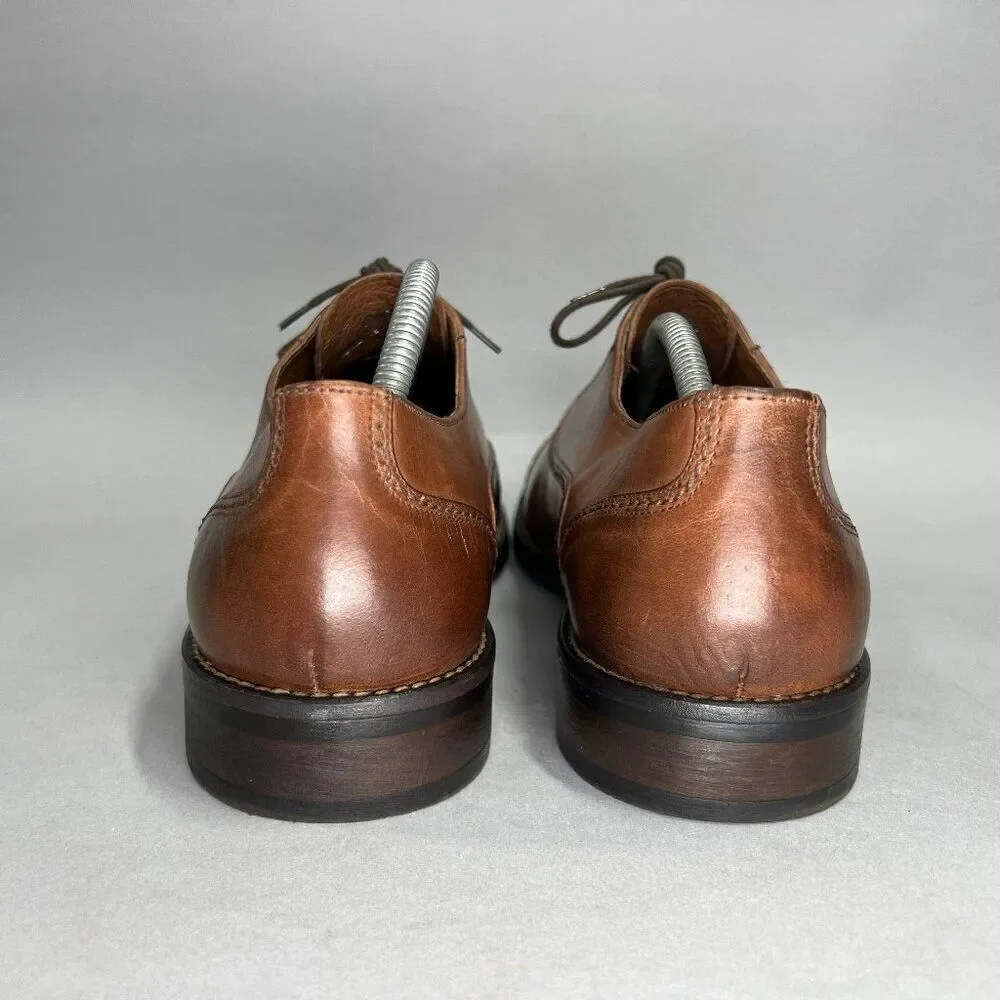 Johnston & Murphy Men's Size 10 Brown Leather Cap Toe Oxfords‎
